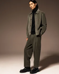 Outlet COS CORDUROY OVERSHIRT DARK KHAKI
