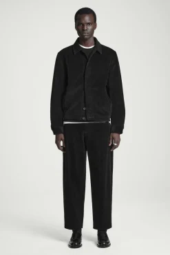 Best COS CORDUROY WIDE-LEG PANTS BLACK