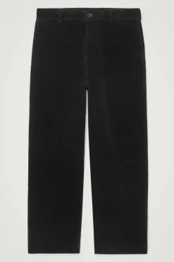 Best COS CORDUROY WIDE-LEG PANTS BLACK