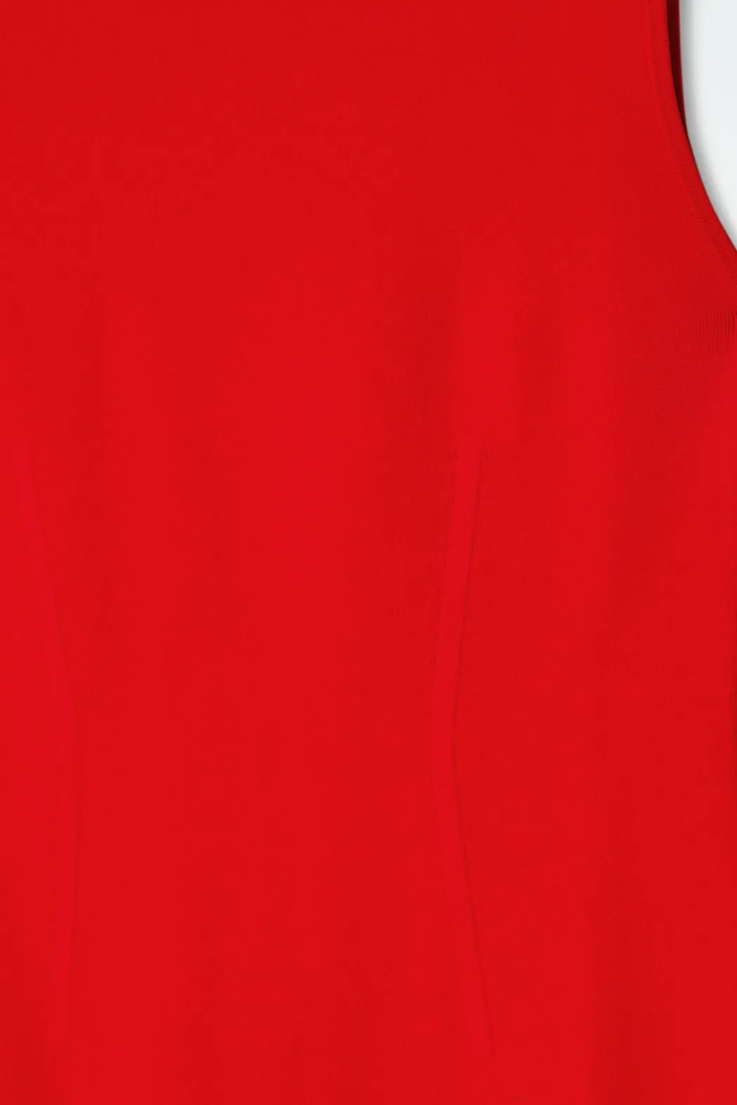 COS CORSET-DETAIL MAXI DRESS RED