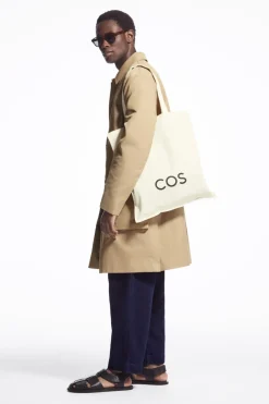 Hot COS EQUALITY CANVAS TOTE BAG WHITE