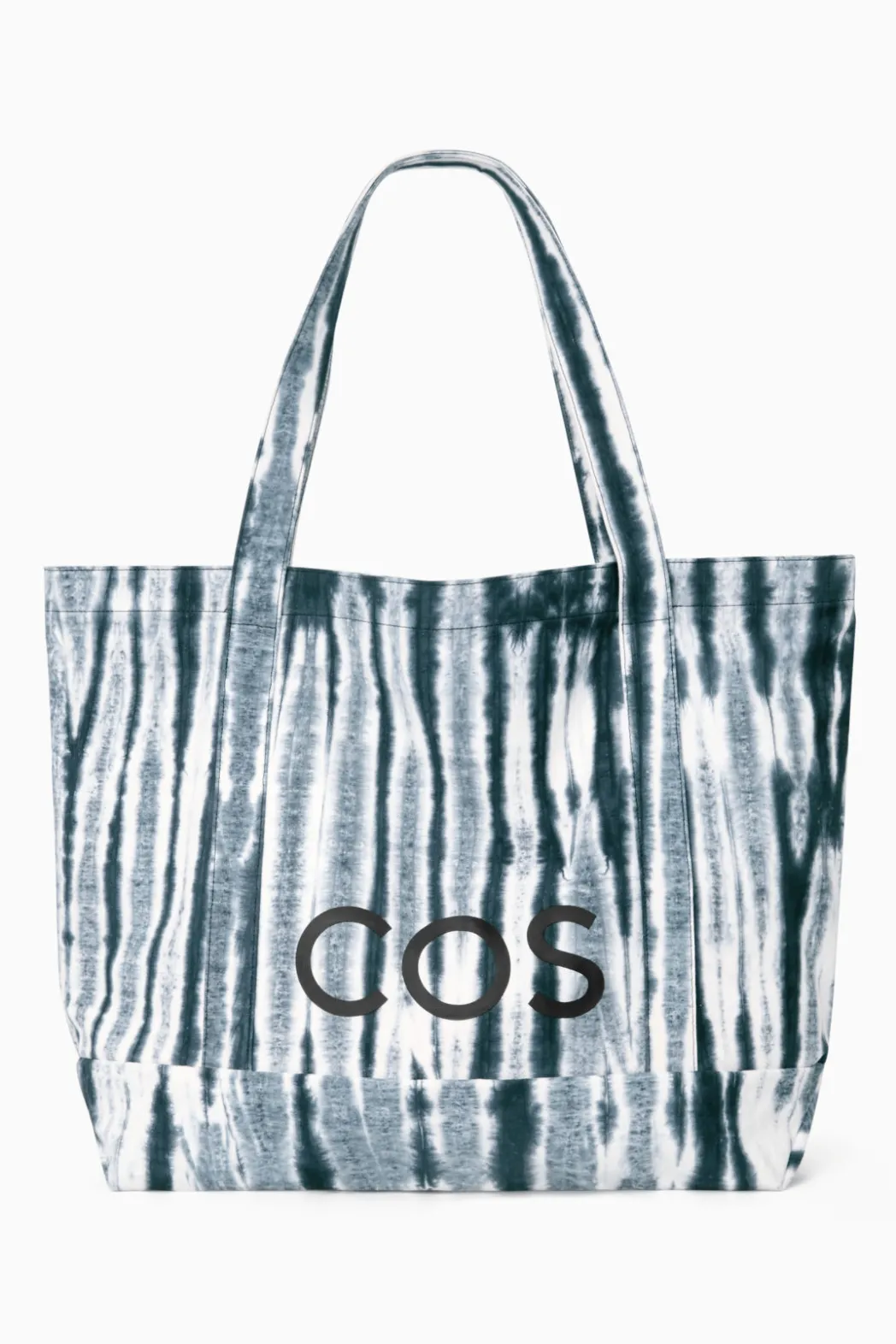 Outlet COS UTILITY TOTE - CANVAS BLUE / WHITE