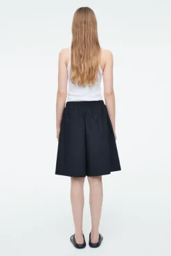 Outlet COS COTTON DRAWSTRING SHORTS NAVY