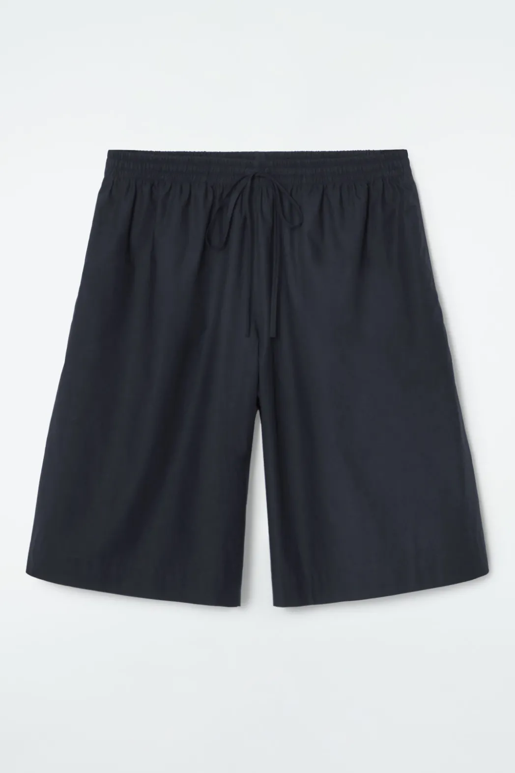 Outlet COS COTTON DRAWSTRING SHORTS NAVY