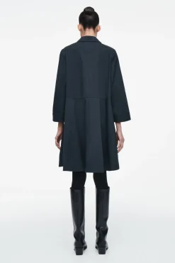 Best COS COTTON UTILITY SHIRT DRESS NAVY