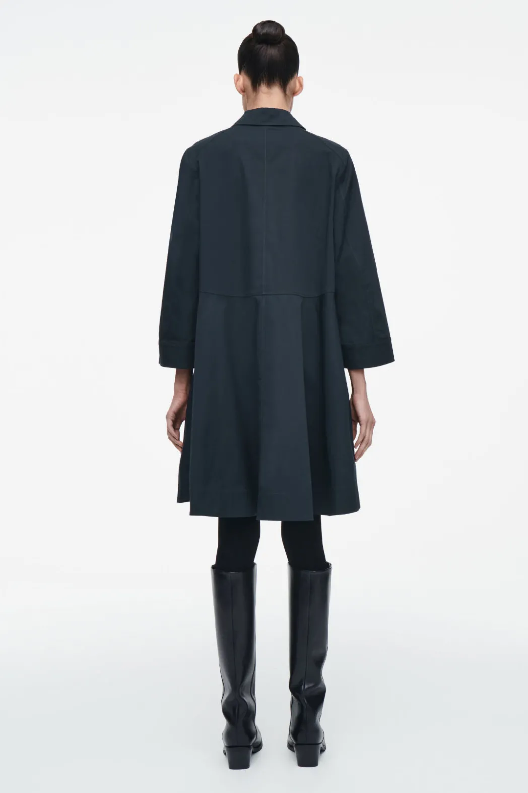 Best COS COTTON UTILITY SHIRT DRESS NAVY