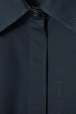 Best COS COTTON UTILITY SHIRT DRESS NAVY
