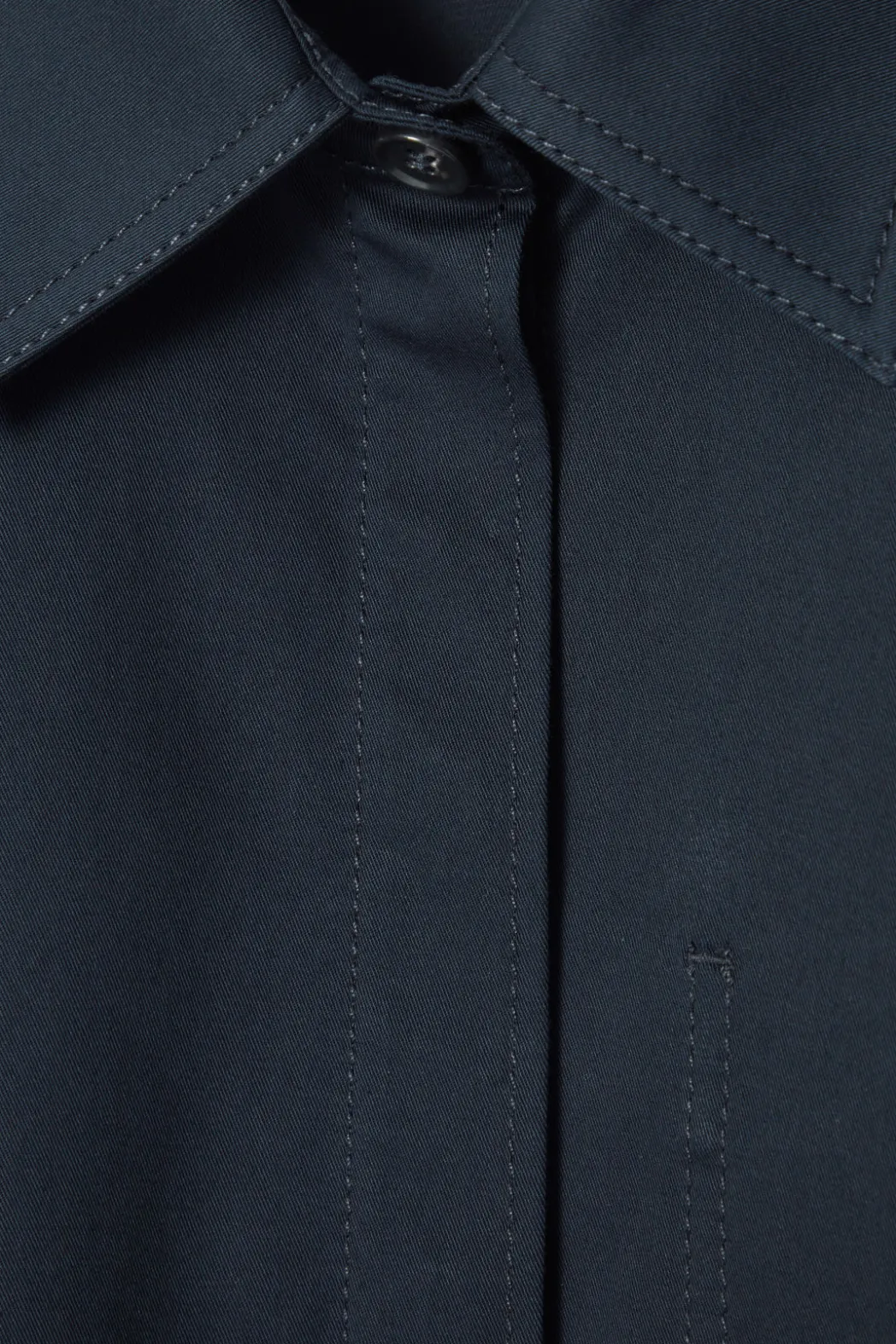 Best COS COTTON UTILITY SHIRT DRESS NAVY