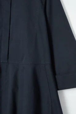 Best COS COTTON UTILITY SHIRT DRESS NAVY
