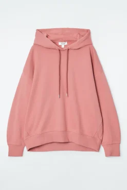 Best COS COTTON-JERSEY HOODIE DUSTY PINK