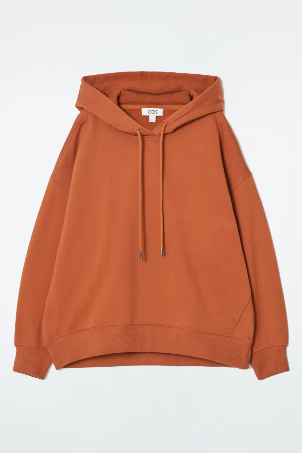 Best COS COTTON-JERSEY HOODIE RUST