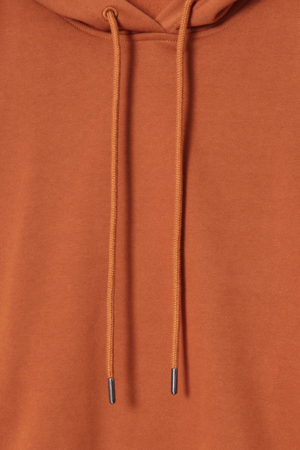 Best COS COTTON-JERSEY HOODIE RUST