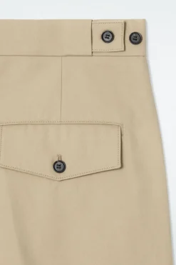 Online COS COTTON-TWILL CHINOS BEIGE