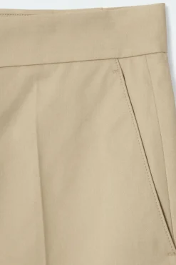 Online COS COTTON-TWILL CHINOS BEIGE