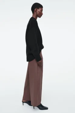 Outlet COS COTTON-TWILL CHINOS BROWN
