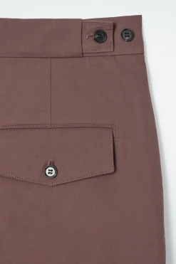 Outlet COS COTTON-TWILL CHINOS BROWN