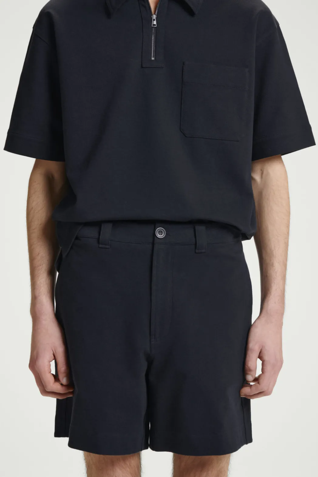 Clearance COS COTTON-TWILL SWEAT SHORTS NAVY