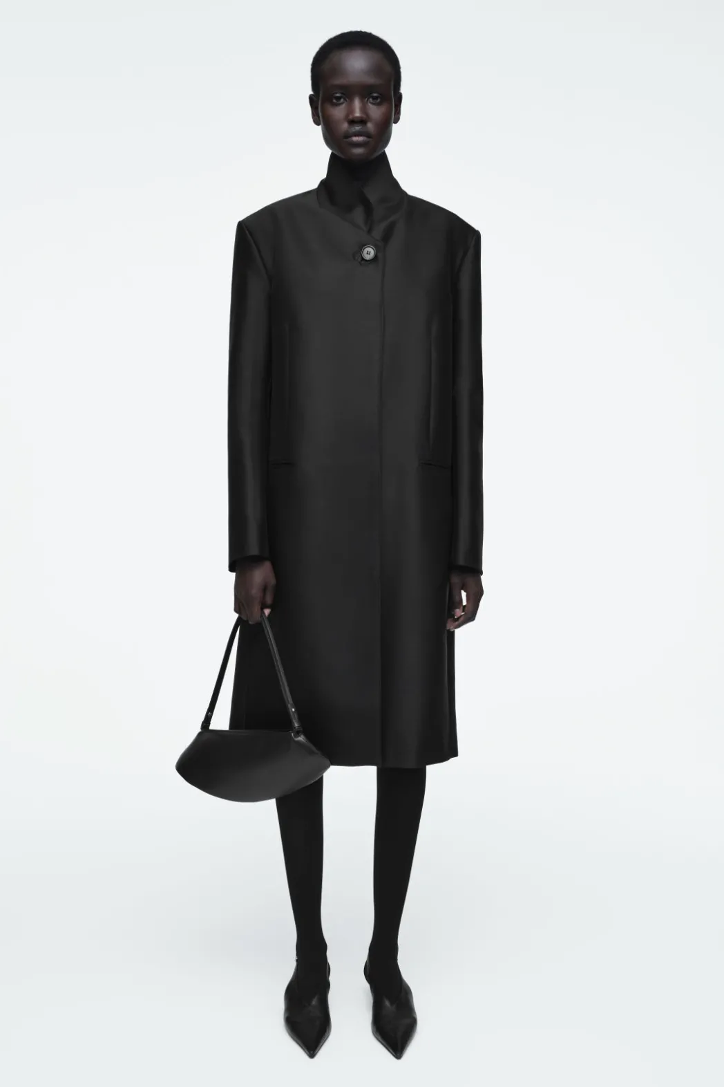 Best COS COVE CLUTCH - LEATHER BLACK