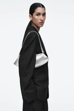Outlet COS COVE CLUTCH - LEATHER SILVER