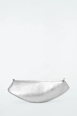 Outlet COS COVE CLUTCH - LEATHER SILVER