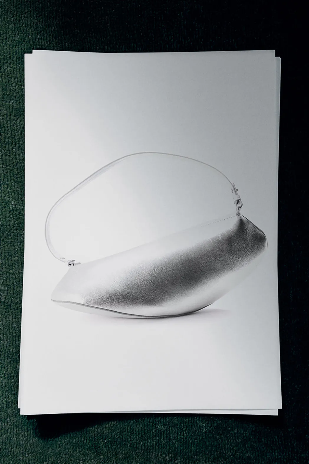Outlet COS COVE CLUTCH - LEATHER SILVER