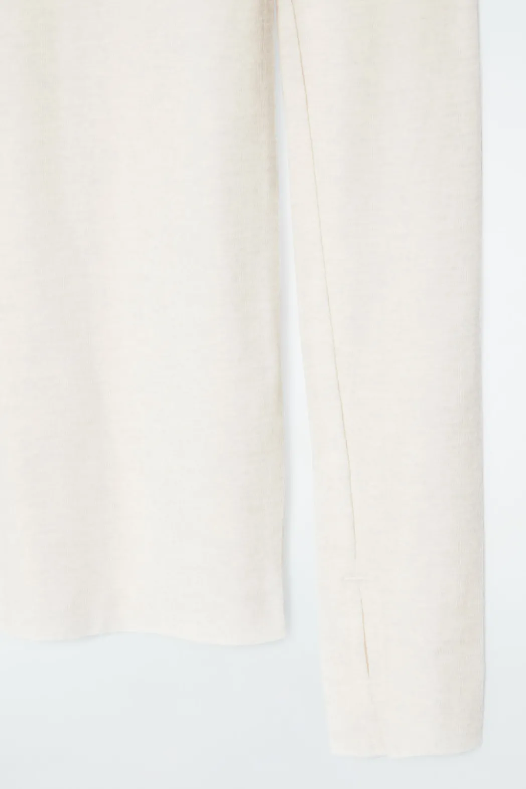 COS CREW-NECK MERINO WOOL TOP OFF-WHITE