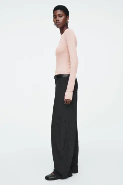 Online COS CREW-NECK MERINO WOOL TOP PEACH