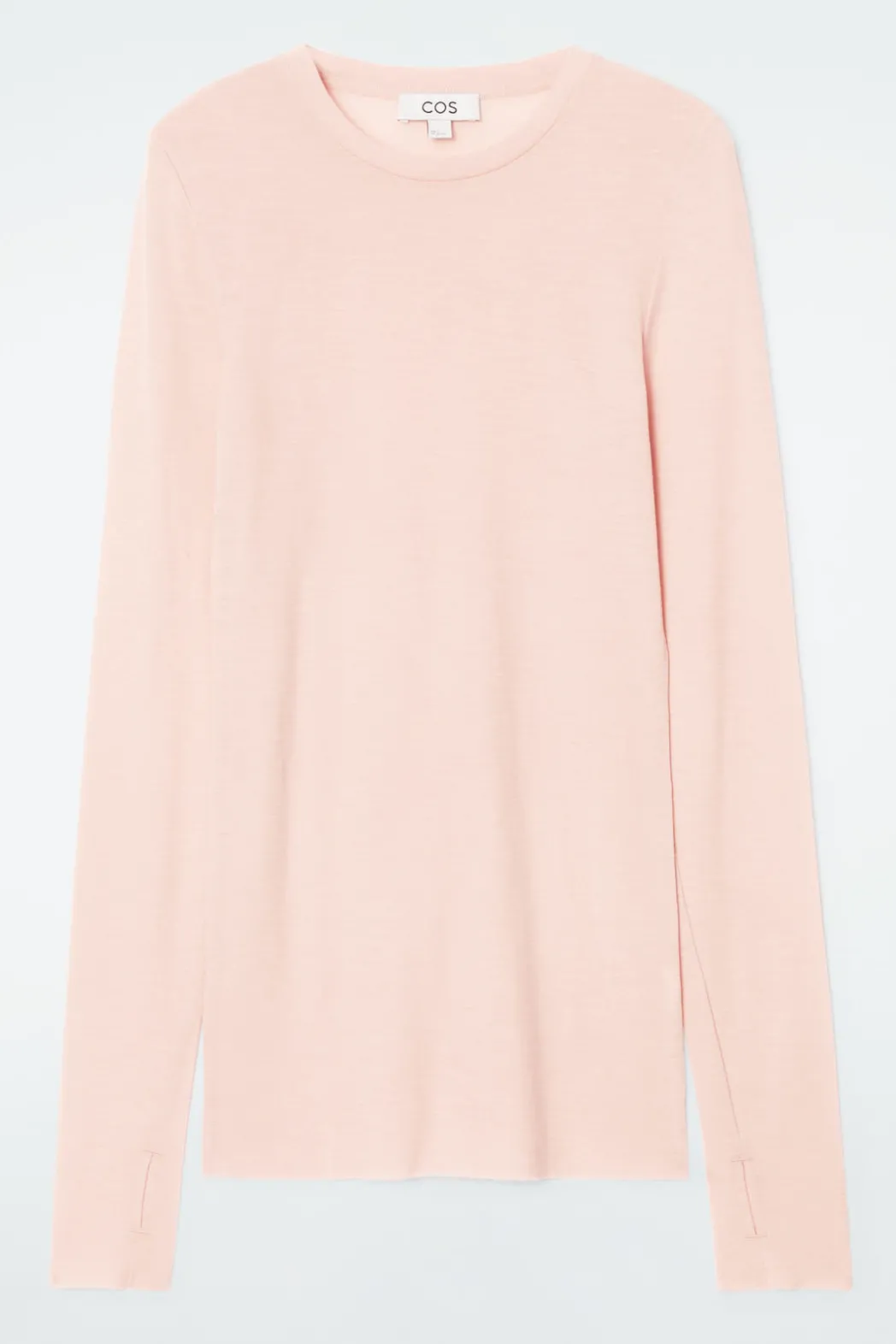 Online COS CREW-NECK MERINO WOOL TOP PEACH