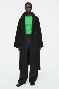 Online COS CREW-NECK MERINO WOOL TOP BRIGHT GREEN