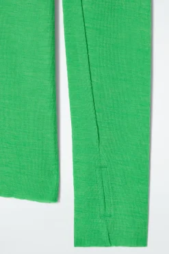 Online COS CREW-NECK MERINO WOOL TOP BRIGHT GREEN
