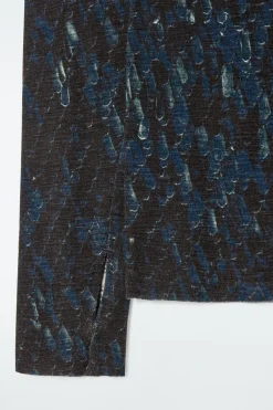 New COS CREW-NECK MERINO WOOL TOP MULTICOLORED