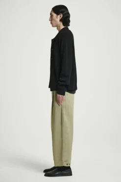 Online COS CROPPED BARREL-LEG PANTS KHAKI