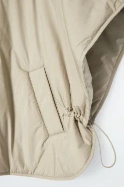 COS CROPPED PADDED HYBRID VEST BEIGE
