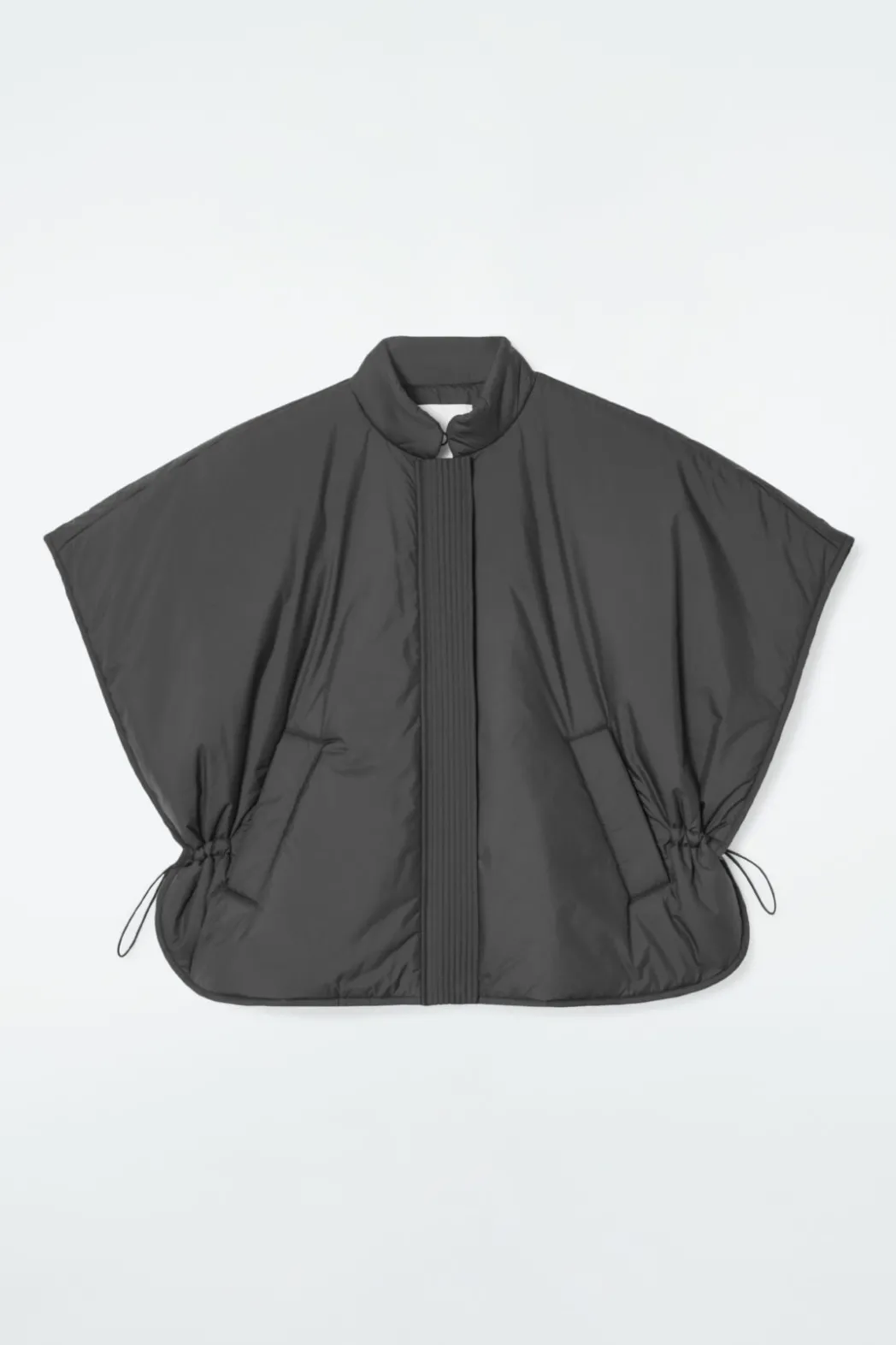 Online COS CROPPED PADDED HYBRID VEST CHARCOAL