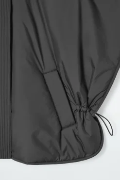 Online COS CROPPED PADDED HYBRID VEST CHARCOAL