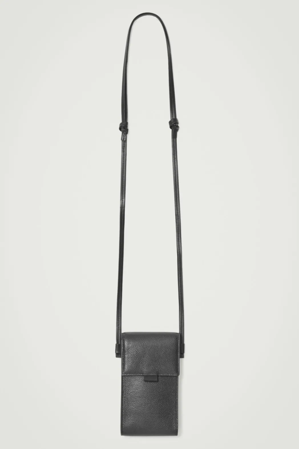 Sale COS CROSSBODY PHONE POUCH - LEATHER BLACK