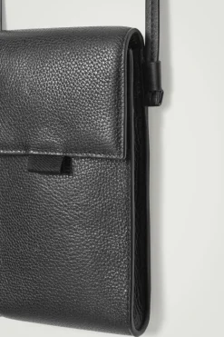 Sale COS CROSSBODY PHONE POUCH - LEATHER BLACK