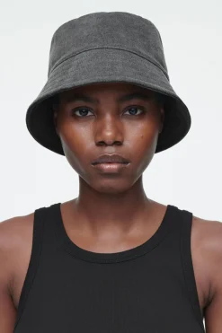Outlet COS DENIM BUCKET HAT GRAY