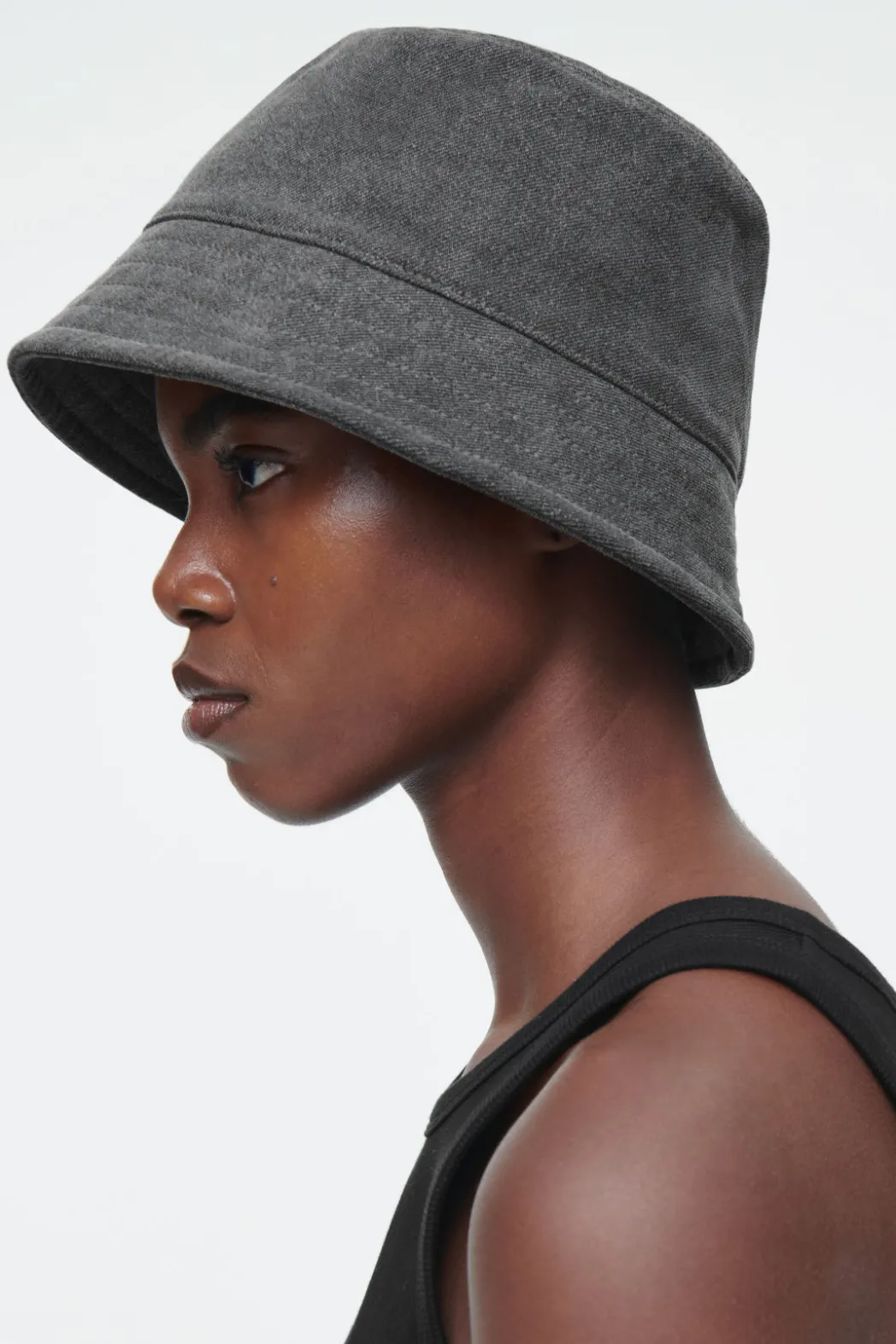 Outlet COS DENIM BUCKET HAT GRAY