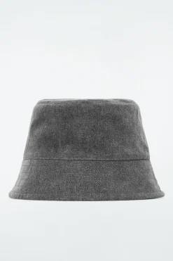 Outlet COS DENIM BUCKET HAT GRAY