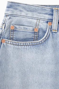 COS DENIM MAXI SKIRT WASHED LIGHT BLUE