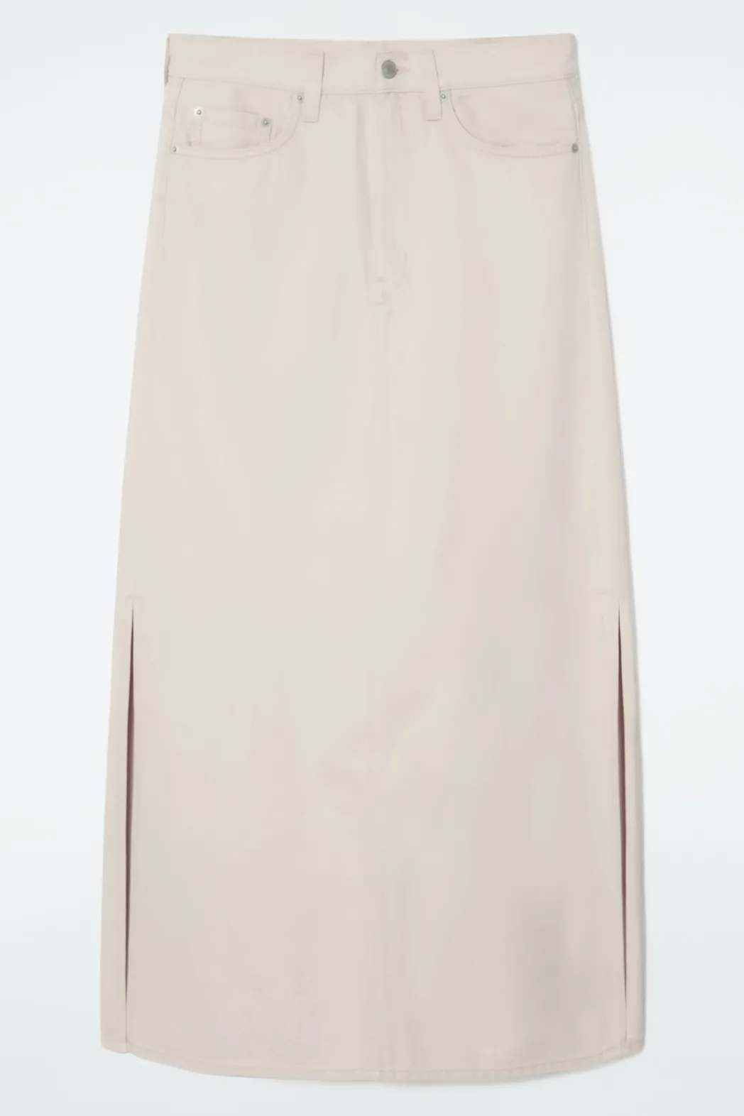 Hot COS DENIM MAXI SKIRT IVORY
