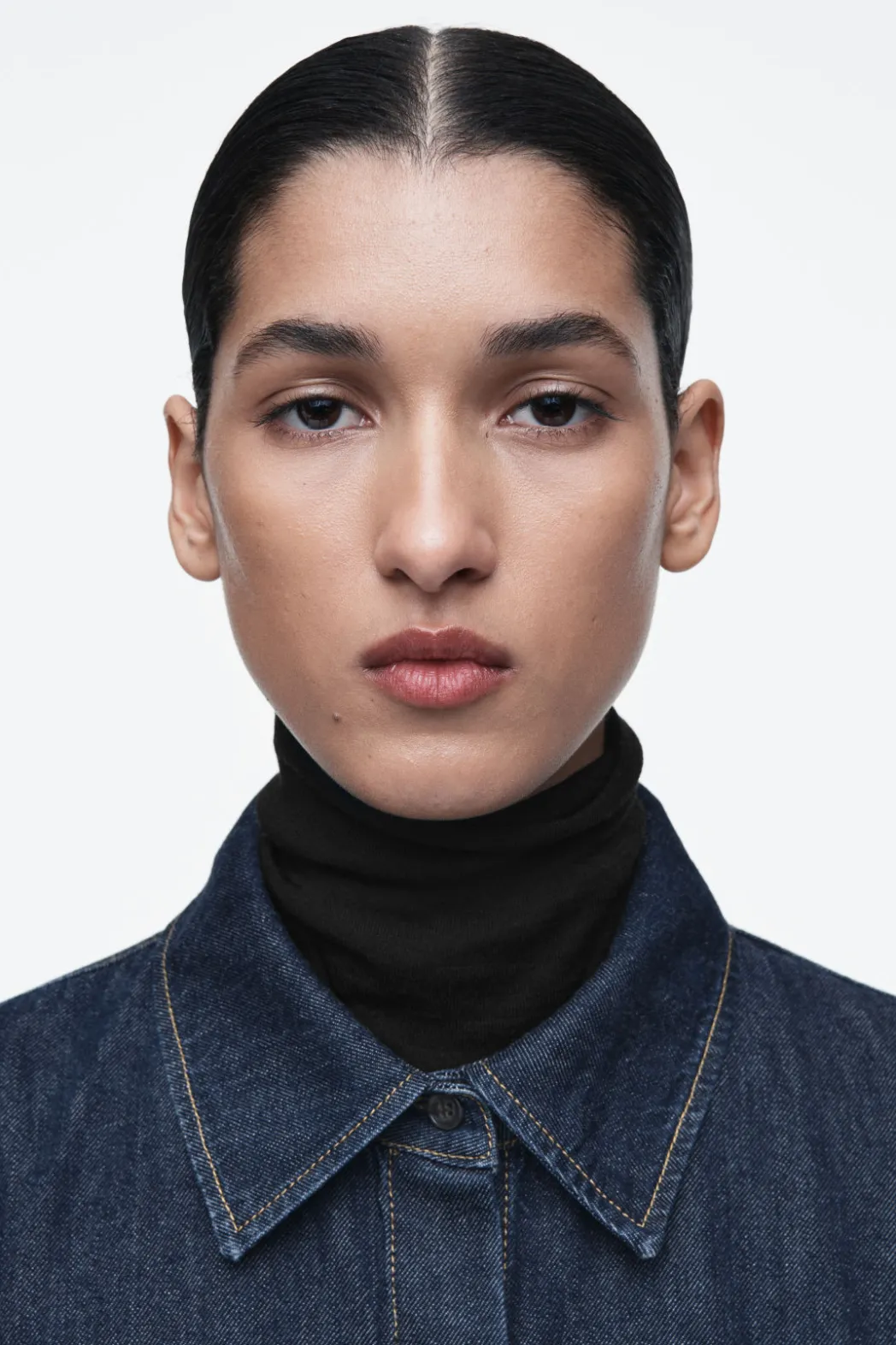 Clearance COS DENIM MIDI SHIRT DRESS DARK INDIGO