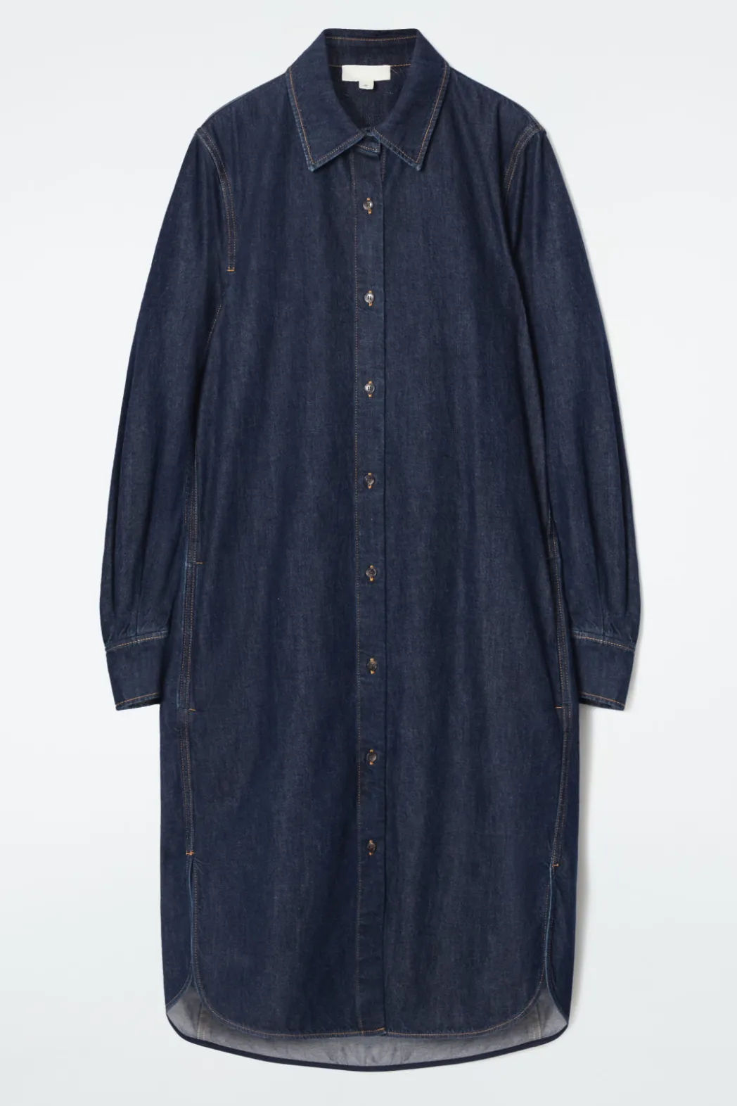 Clearance COS DENIM MIDI SHIRT DRESS DARK INDIGO
