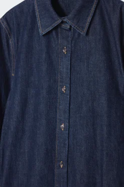 Clearance COS DENIM MIDI SHIRT DRESS DARK INDIGO