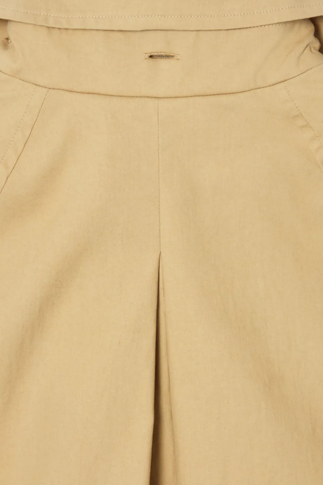 COS DETACHABLE-HOOD SHORT TRENCH COAT BEIGE