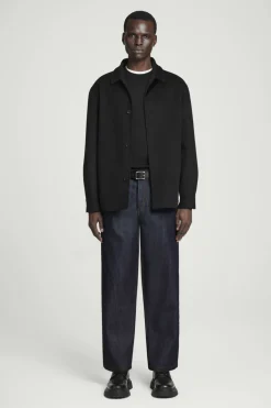 COS DOME RAW SELVEDGE STRAIGHT-LEG JEANS RAW INDIGO