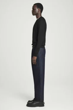 COS DOME RAW SELVEDGE STRAIGHT-LEG JEANS RAW INDIGO