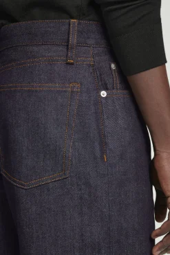 COS DOME RAW SELVEDGE STRAIGHT-LEG JEANS RAW INDIGO