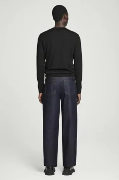 COS DOME RAW SELVEDGE STRAIGHT-LEG JEANS RAW INDIGO